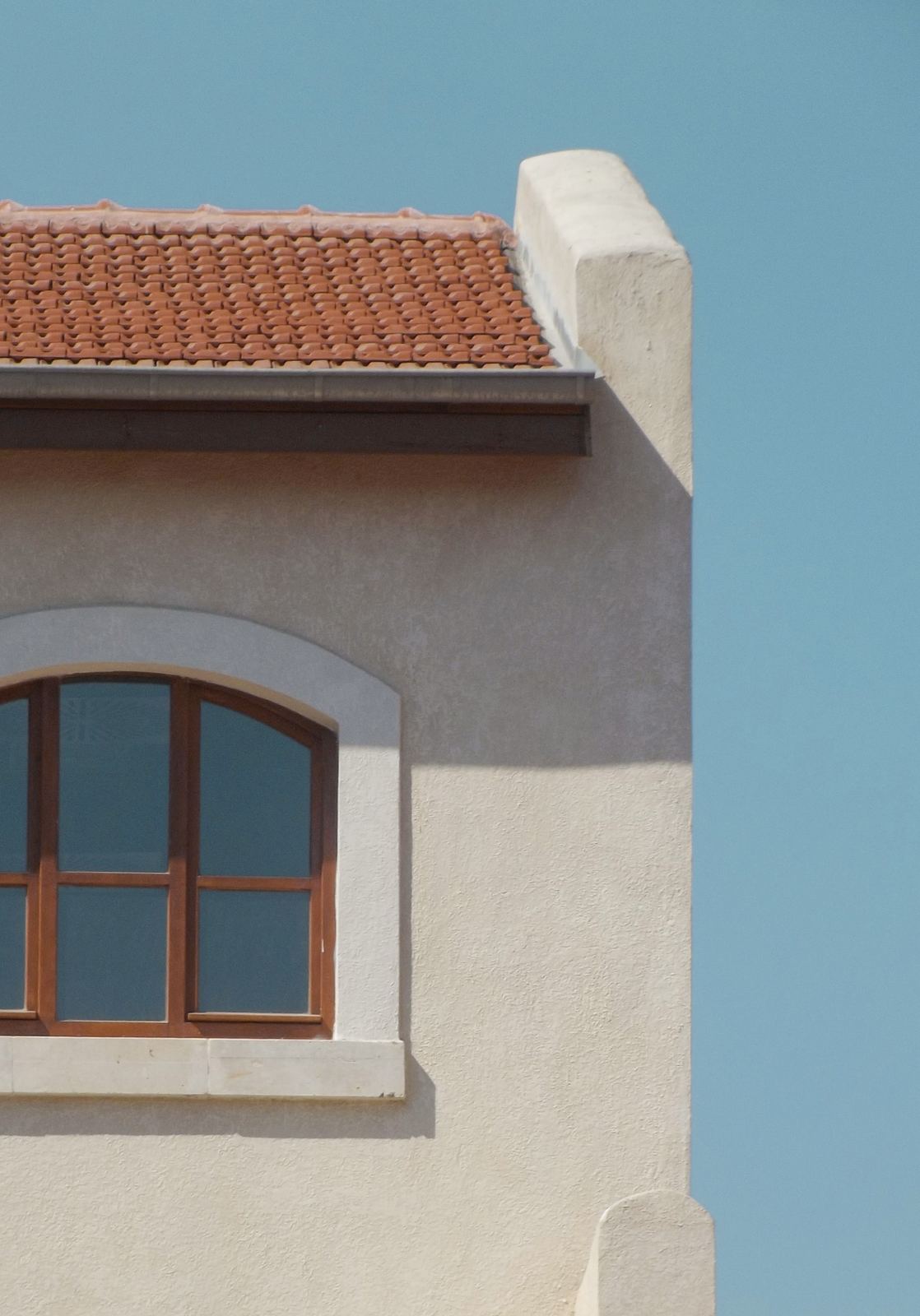 Stucco building corner detail