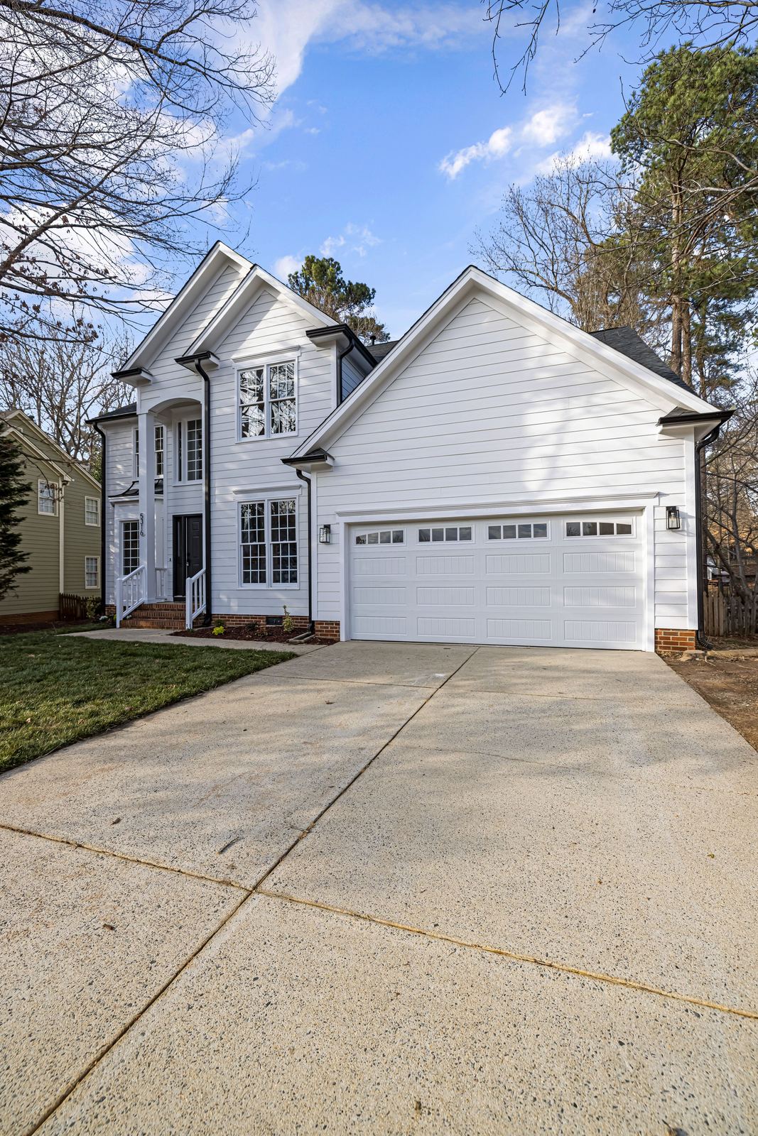 White vinyl siding on a Spring Valley home